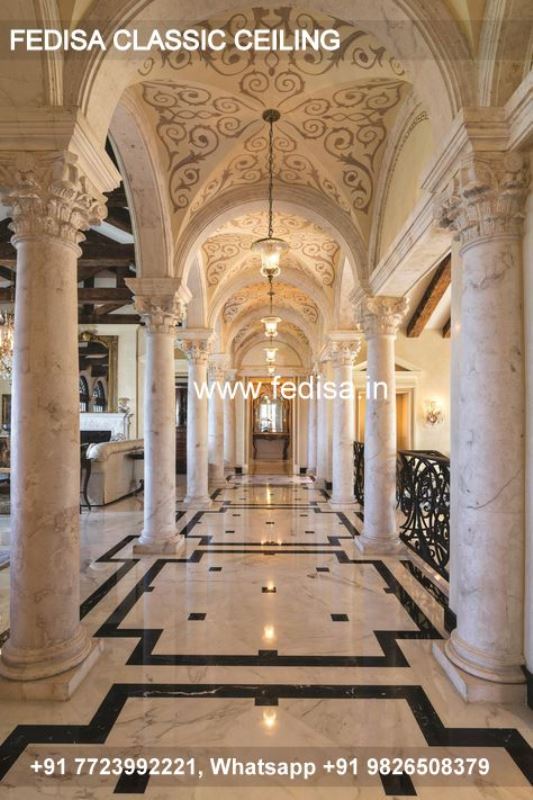 Classic Gypsum Board Design Classical Staircase Ceiling Design