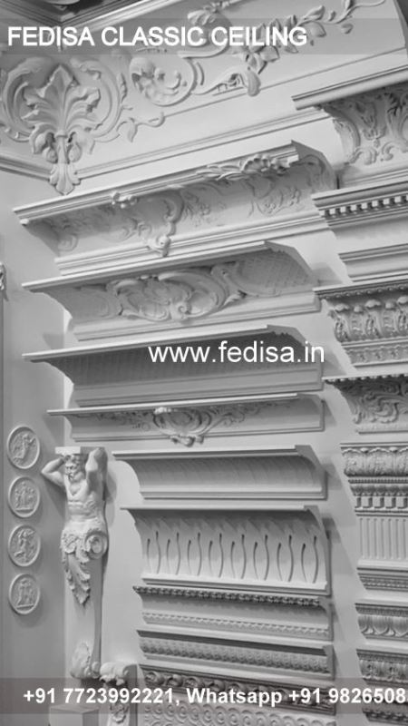 Classical Saint Gobain False Ceiling Luxury Pop Design For Drawing Room Plus Minus