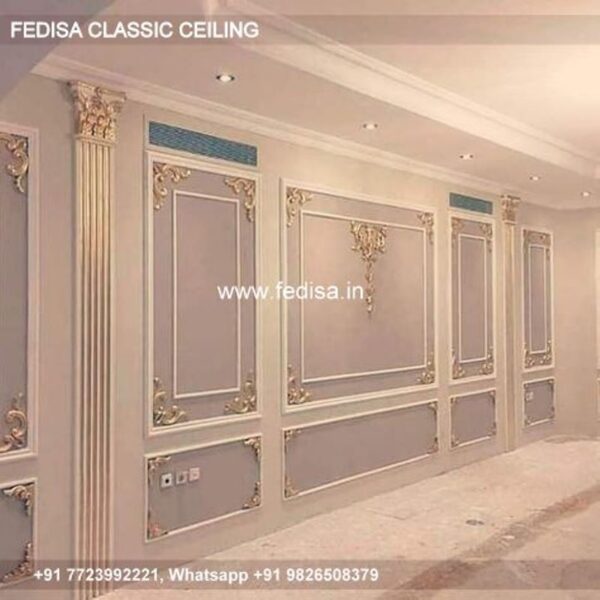 Classical Pvc False Ceiling Cost Per Square Feet Luxury Room Fan Design