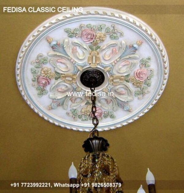 Luxury New Ceiling Design Classic Pop Molding Design For Roof