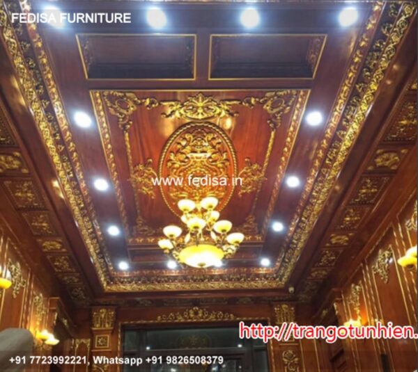Classical Home Ceiling Design Luxury Pop Design For Square Hall