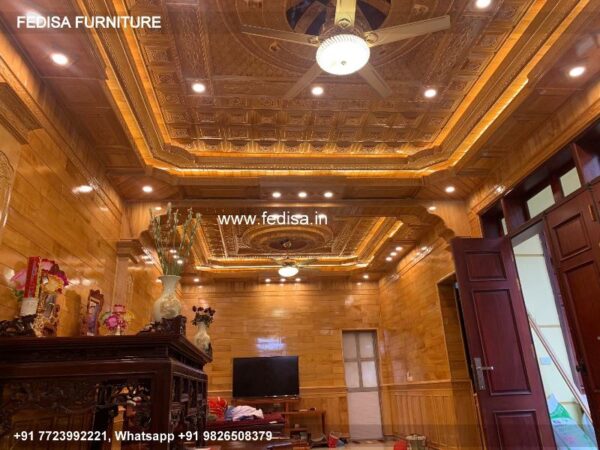 Luxury Wooden False Ceiling Classic Modern Office Ceiling Design