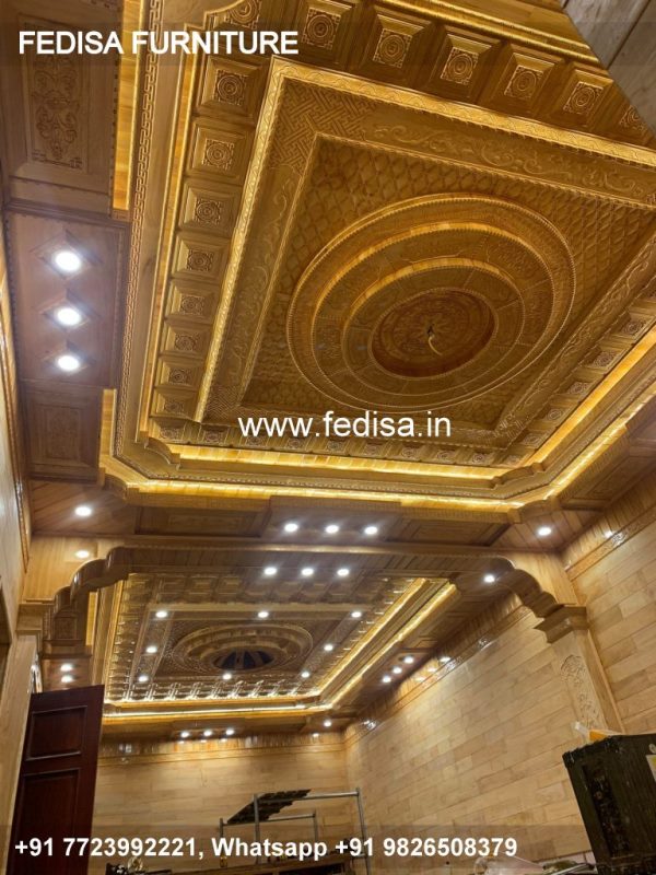Luxury Gyproc False Ceiling Classic 3 Fan Box Pop Design