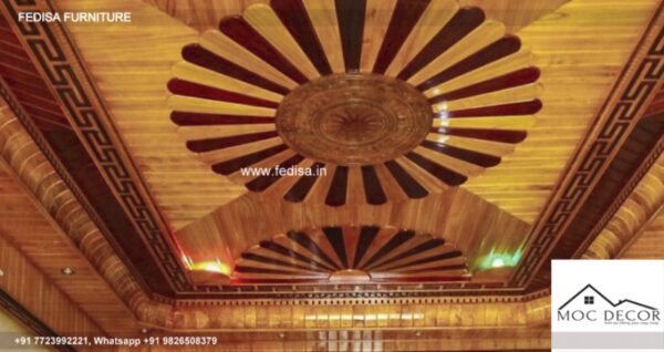 Classical Plaster Of Paris Design Luxury Fall Ceiling Hall