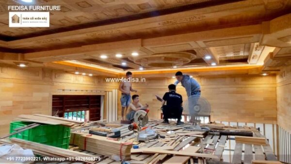 Luxury Best Pop Design 2046 Classic Big Hall Ceiling Design