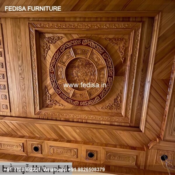 Luxury Wooden False Ceiling Classic Home Pop Design Hall Price
