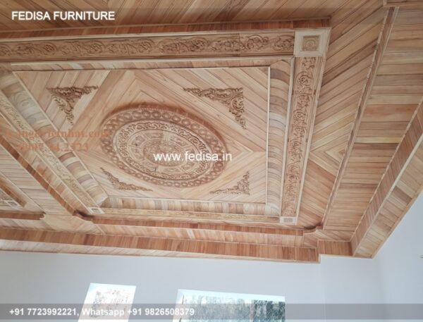 Classical Lobby Pop Design Luxury Flower False Ceiling Design