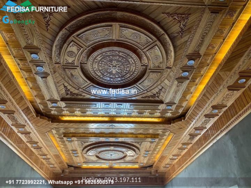 Luxury Room Ceiling Design Classic Linear Light Ceiling Design