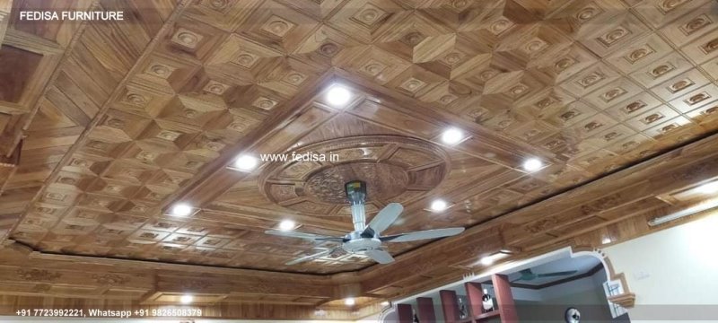 Classical Minus Plus Pop Design New 2049 Luxury False Ceiling For Living Room With Two Fans