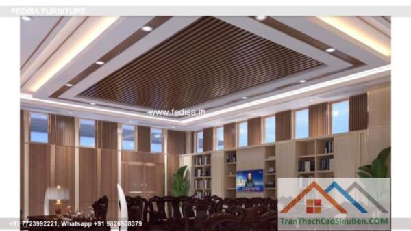 Classical Pvc False Ceiling Luxury Simple Pop Corner Design