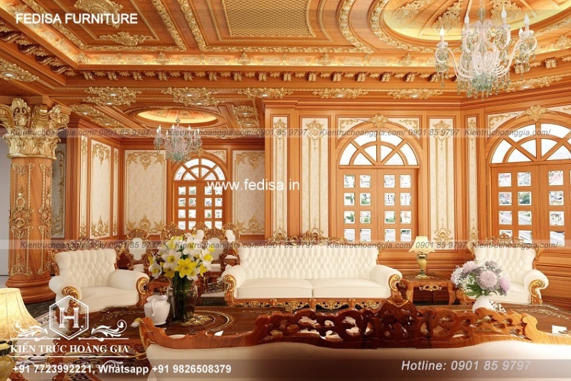 Classic Latest False Ceiling Design Classical Living Room Fan Design