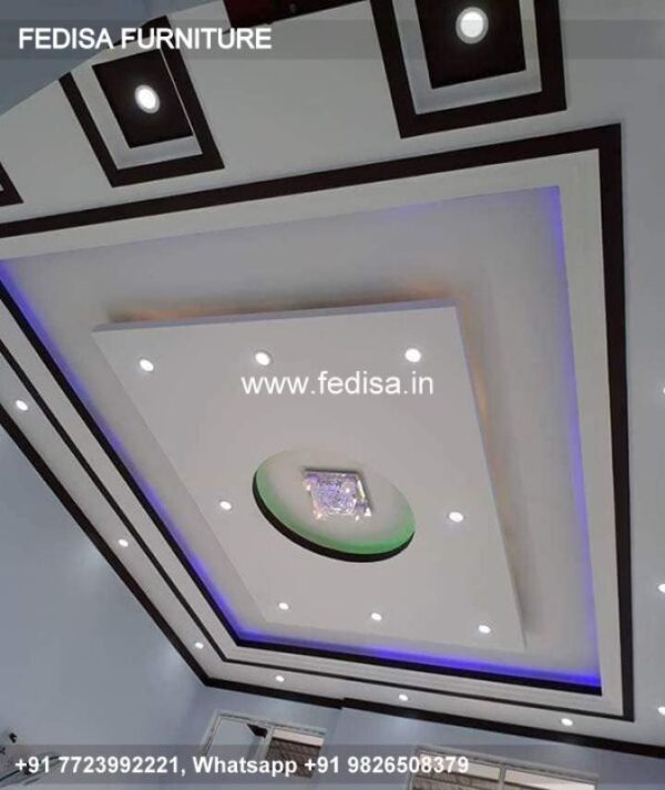 Classical Pop Corner Design Luxury False Ceiling Star Design