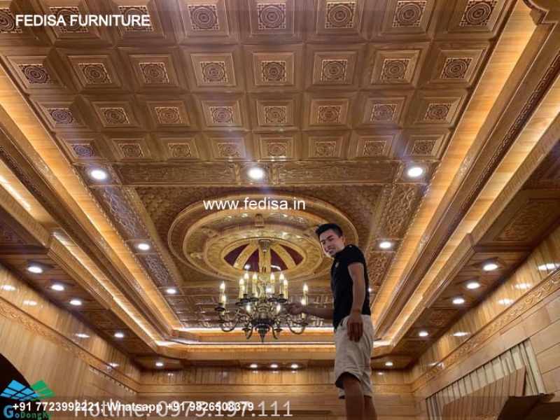 Classical Latest Ceiling Design Luxury Staircase False Ceiling Design