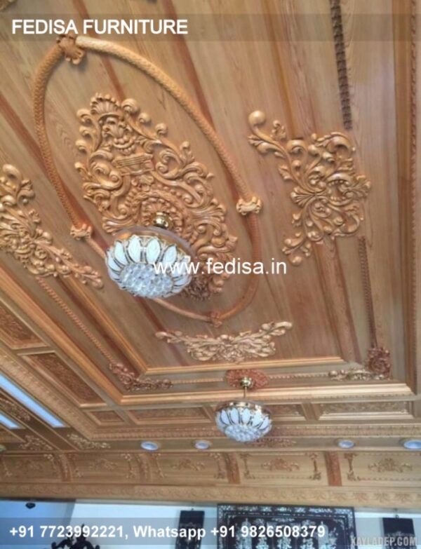 Wooden Ceiling Design False Ceiling For Hall Simple Wooden Ceiling Design N0-125