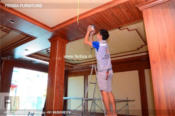 Wooden Ceiling Design Passage Ceiling Design Wooden Ceiling Design For Balcony N0-323