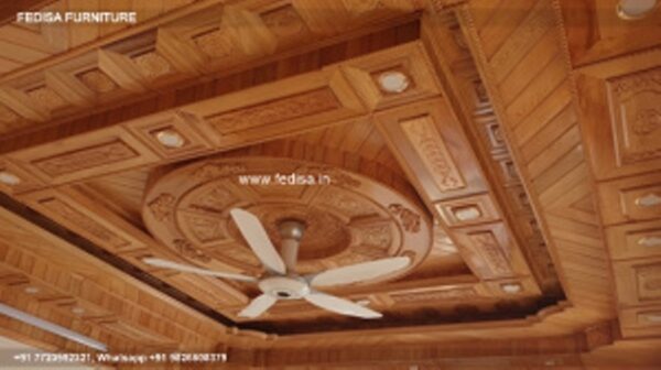 Wooden Ceiling Design Gypsum Pop Design Wooden Ceiling Ideas N0-381