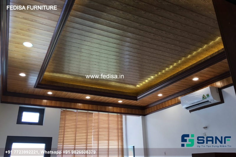 Wooden Ceiling Design Pop Design With Color Designer Wooden Ceiling Fans N0-495