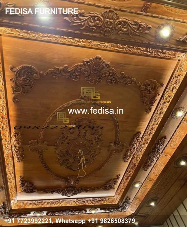 Wooden Ceiling Design Dining Hall False Ceiling Modern Wooden Ceiling Design N0-551