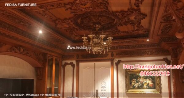 Wooden Ceiling Design Pop Ceiling Design With 2 Fans Wooden Ceiling Design For Hall N0-562