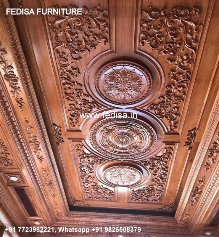 Wooden Ceiling Design Latest False Ceiling Wooden Ceiling Design For Living Room N0-616