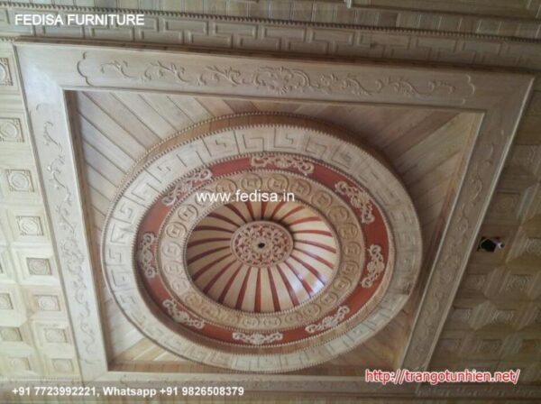 Wooden Ceiling Design Cement Ceiling Flower Design Wooden Ceiling Design For Hall N0-622