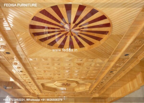 Wooden Ceiling Design Two Fan Ceiling Design Wooden Ceiling Design For Balcony N0-641