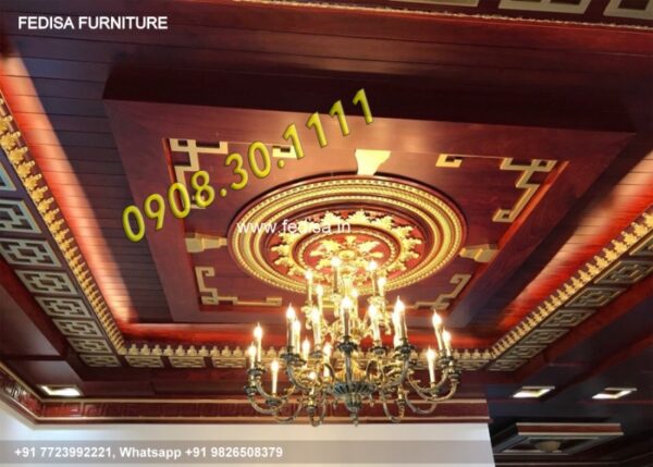 Wooden Ceiling Design Gallery False Ceiling Design Wooden Ceiling Design For Living Room N0-739