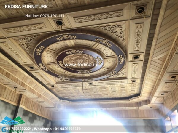 Wooden Ceiling Design Front Balcony False Ceiling Design Wooden Ceiling Design For Hall N0-793