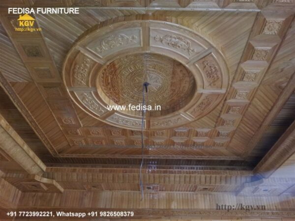 Wooden Ceiling Design False Ceiling Design With Two Fans Pvc Wooden Ceiling Design N0-803