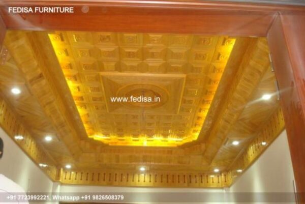 Wooden Ceiling Design Hall Ceiling Design In Cement Wooden Ceiling Design For Shop N0-826