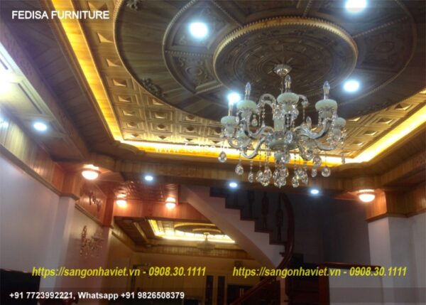 Wooden Ceiling Design Pop Molding Corner Design Wooden Ceiling Design For Hall N0-841