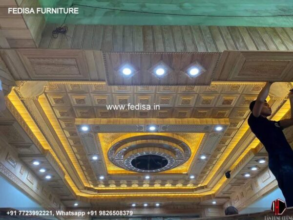 Wooden Ceiling Design Ceiling Fan Design For Hall Simple Wooden Ceiling Design N0-857
