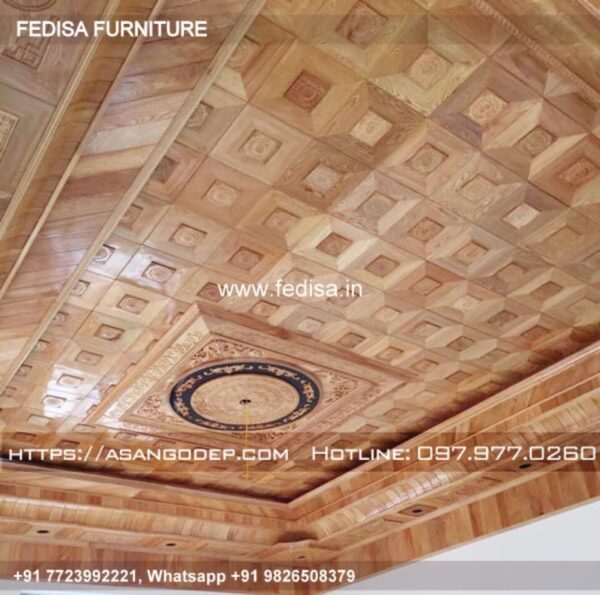 Wooden Ceiling Design False Ceiling Plain Design Wooden Ceiling Design For Balcony N0-1079