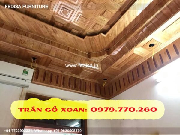 Wooden Ceiling Design Gypsum Board Design For Salon Wooden Ceiling Design For Balcony N0-1091