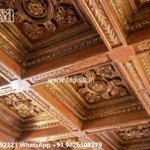 Luxury Ceiling Design Wooden Pop Design For Bedroom No-4158