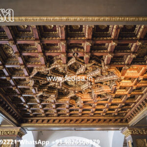 Luxury Ceiling Design Pop Groove Design On Wall No-4524