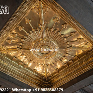 Luxury Ceiling Design Jhumar Pop Design No-4559
