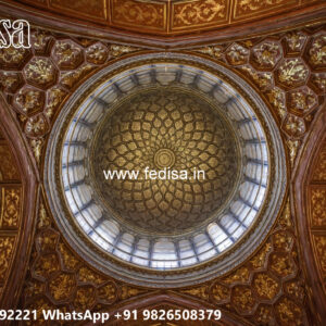 Luxury Ceiling Design Pop Pooja Room Design No-4693