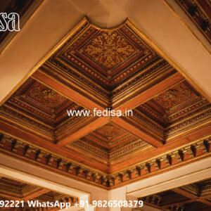 Luxury Ceiling Design Pop Design For Hall Two Fan No-4873