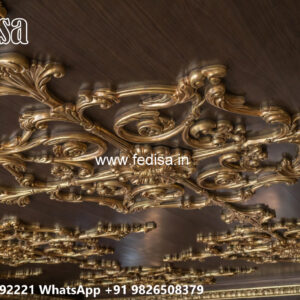 Luxury Ceiling Design Pooja Room Pop No-4877