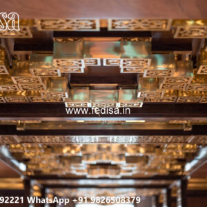 Luxury Ceiling Design False Ceiling Design For Square Living Room No-5022