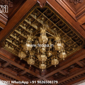 Luxury Ceiling Design Tv Showcase Pop Design No-5325