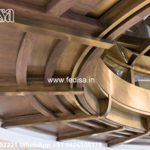 Luxury Ceiling Design Wooden Pop Ceiling Design No-5879
