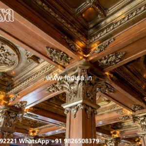 Luxury Ceiling Design Wooden Paint On False Ceiling No-5941