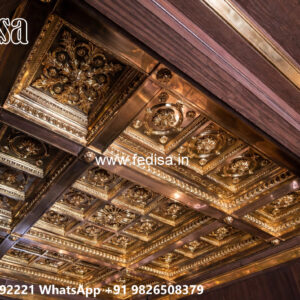 Luxury Ceiling Design Pop Design Tv Showcase No-5962