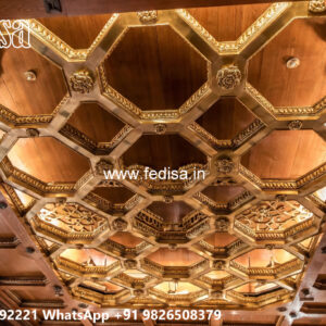 Luxury Ceiling Design Pop Design For Mandir Room No-6136