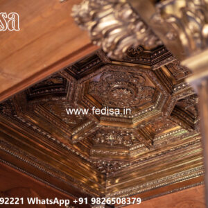 Luxury Ceiling Design Pink Color Pop Design No-6391