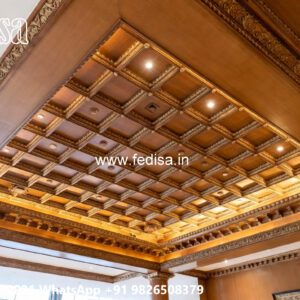 Luxury Ceiling Design Two Fan Pop Design No-6882