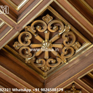 Luxury Ceiling Design Wooden Pop Design No-6978