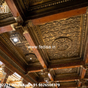 Luxury Ceiling Design Pop Design For Lobby Two Fan No-7042